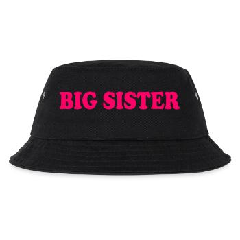 Big sister - Kinder Bucket Hat - Schwarz - Vorne
