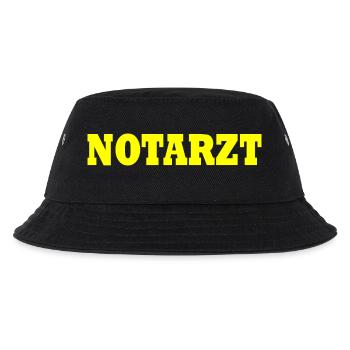 Notarzt - Kinder Bucket Hat - Schwarz - Vorne