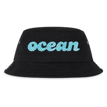 Ocean Ocean Fish Scales Sea Pattern Maritime Aqua - Bob Enfant - noir - Devant