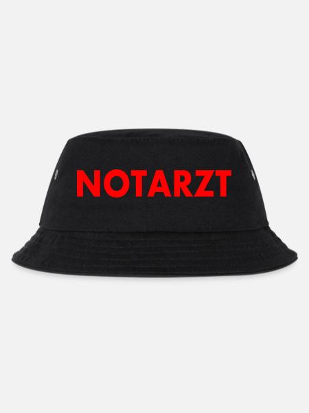 Notarzt - Kinder Bucket Hat - Schwarz