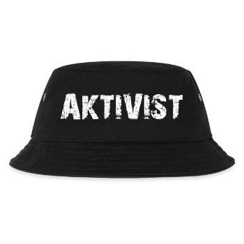 AKTIVIST - Kinder Bucket Hat - Schwarz - Vorne