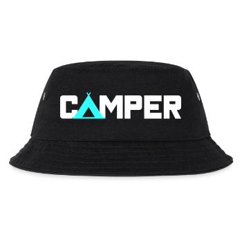 Camper Zelt Camping Zelt Caravan Outdoor Wohnmobil - Kinder Bucket Hat - Schwarz - Vorne