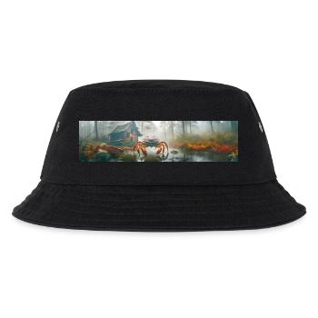 apocalypse giant crap in the foggy swamp - Kids’ Bucket Hat - black - Front