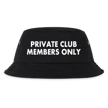 private club members only - Kinder Bucket Hat - Schwarz - Vorne