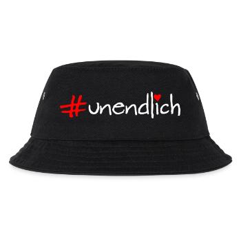 unendlich - Kinder Bucket Hat - Schwarz - Vorne