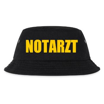 Notarzt - Kinder Bucket Hat - Schwarz - Vorne