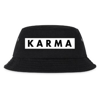 Karma - Kinder Bucket Hat - Schwarz - Vorne