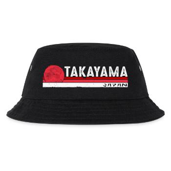 Takayama Japan Vintage Design für Kultur und Kultur - Kinder Bucket Hat - Schwarz - Vorne