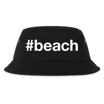 BEACH Hashtag - Kinder Bucket Hat - Schwarz - Vorne