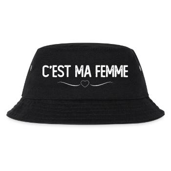 Es ist meine Frau - Kinder Bucket Hat - Schwarz - Vorne
