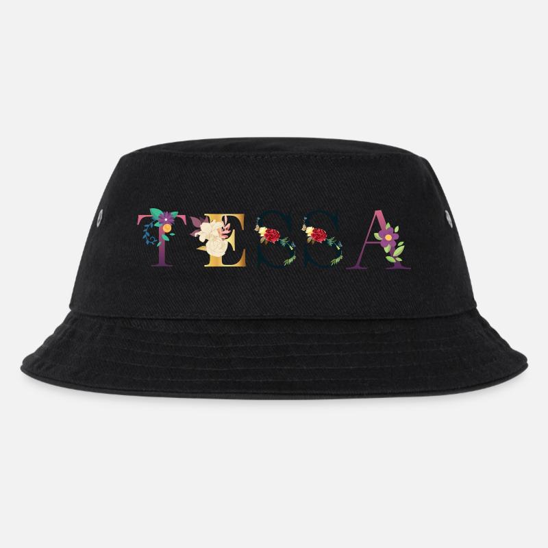 Tessa - Kinder Bucket Hat - Schwarz