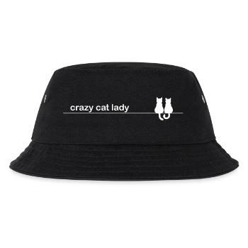 Funny Cat Sayings Crazy Cat Lady - Kids’ Bucket Hat - black - Front
