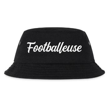Fußballspieler - Kinder Bucket Hat - Schwarz - Vorne