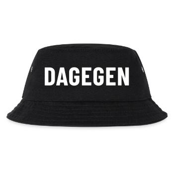 Dagegen einfach nur dagegen grundsätzlich dagegen - Kinder Bucket Hat - Schwarz - Vorne