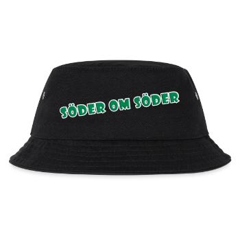 South of South Green Typografie - Kinder Bucket Hat - Schwarz - Vorne