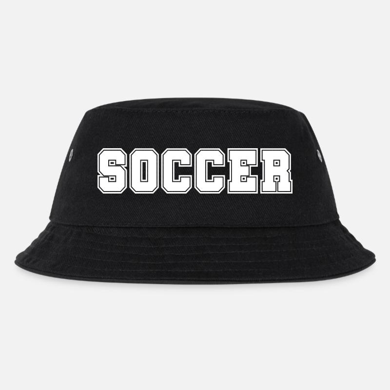 Soccer Bold - Kids’ Bucket Hat - black
