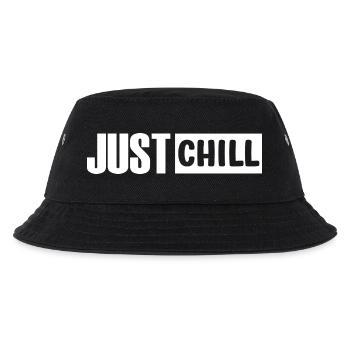 Just Chill Funny Chilling Sayings - Kids’ Bucket Hat - black - Front