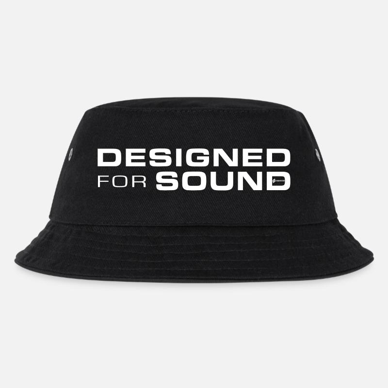 Designed For Sound - Kinder Bucket Hat - Schwarz