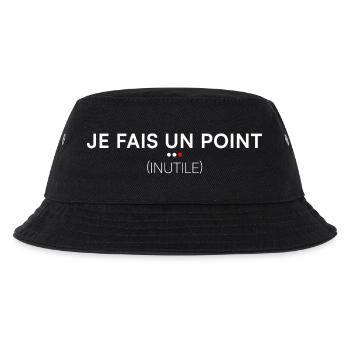 Je fais un point inutile humour bureau - Bob Enfant - noir - Devant
