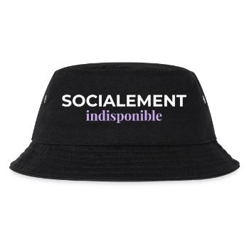Socialement Indisponible — Introverti - Bob Enfant - noir - Devant