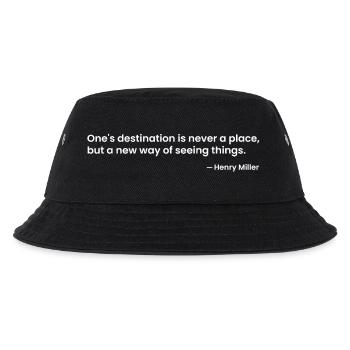 Citation de Henry Miller sur la destination - Bob Enfant - noir - Devant