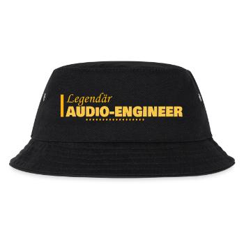 Audio-Engineer als Job - Kinder Bucket Hat - Schwarz - Vorne