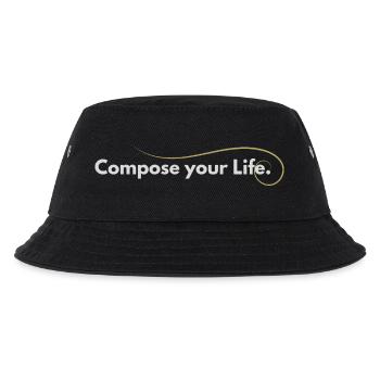 Compose Your Life – Lebenseinstellung für Macher - Kinder Bucket Hat - Schwarz - Vorne