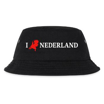 I Love Nederland Niederlande - Kinder Bucket Hat - Schwarz - Vorne