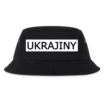 UKRAJINY Bold Typografie Shirt - Kinder Bucket Hat - Schwarz - Vorne