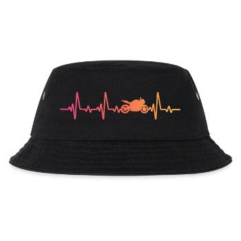 Motorrad-Biker Sunsetheartbeat-Motorrad - Kinder Bucket Hat - Schwarz - Vorne