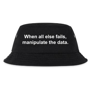 Data Science Statistik Data Scientist Statisticia - Kinder Bucket Hat - Schwarz - Vorne