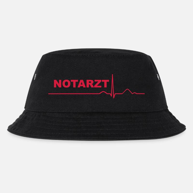 Notarzt - Kinder Bucket Hat - Schwarz