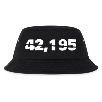 Marathon - 42,195 - Kinder Bucket Hat - Schwarz - Vorne