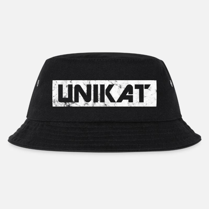 Unikat - Kinder Bucket Hat - Schwarz