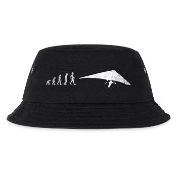 Drachenflieger Shirt Hang Glider Geschenk Gleiter - Kinder Bucket Hat - Schwarz - Vorne