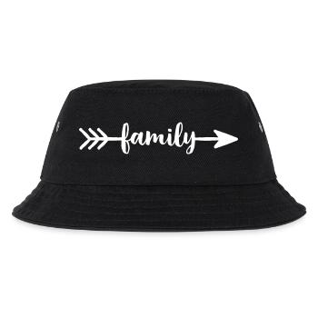family Pfeil Liebe Gemeinschaft Freundschaft - Kinder Bucket Hat - Schwarz - Vorne