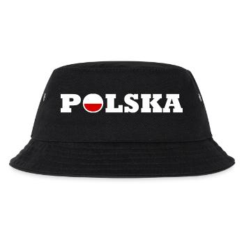 Polen - Kinder Bucket Hat - Schwarz - Vorne