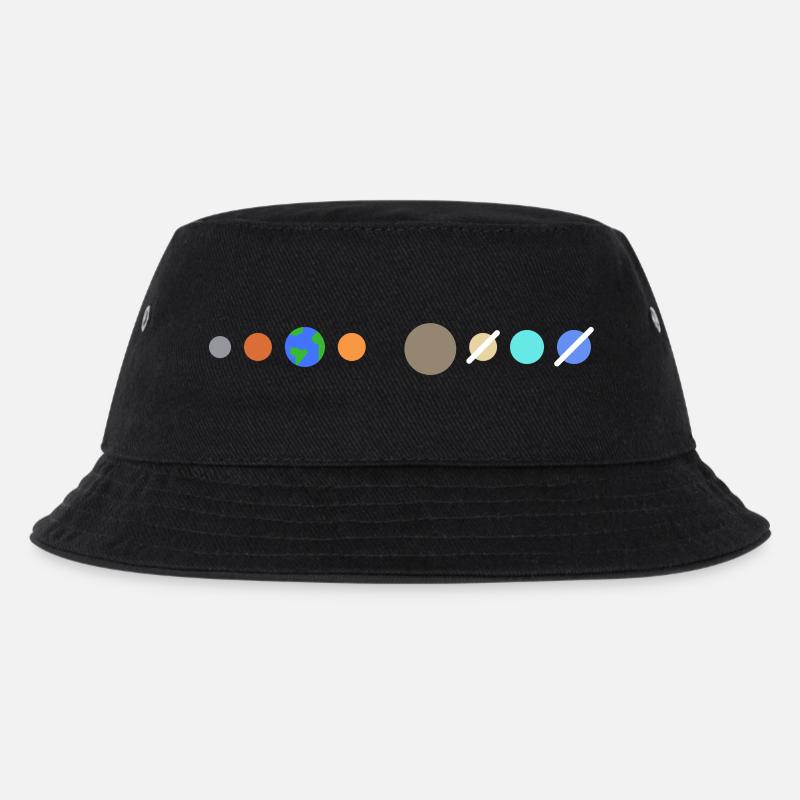 Solar system planets - Kids’ Bucket Hat - black