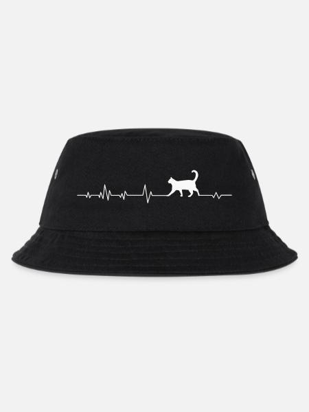 Cat Cats - Kids’ Bucket Hat - black