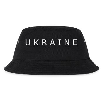 Ukraine - Kinder Bucket Hat - Schwarz - Vorne