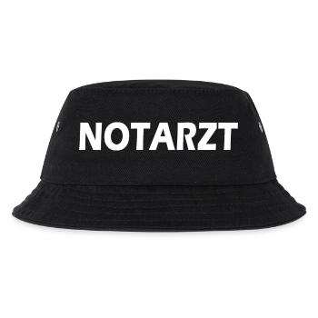 Notarzt - Kinder Bucket Hat - Schwarz - Vorne