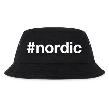 NORDIC Nordisch Hashtag - Kids’ Bucket Hat - black - Front