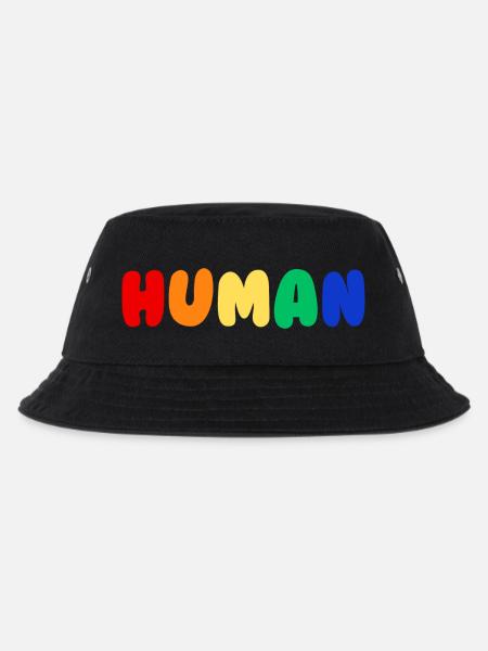Human Pride - Kinder Bucket Hat - Schwarz