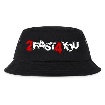 Zu Schnell für Dich Spruch 2 Too Fast 4 For You - Kinder Bucket Hat - Schwarz - Vorne