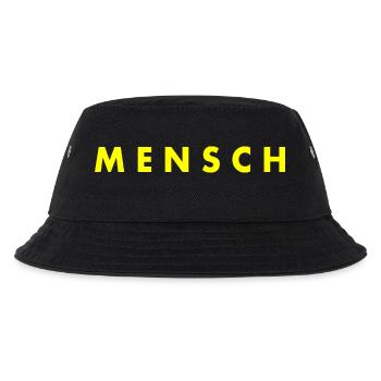 Mensch - Kinder Bucket Hat - Schwarz - Vorne