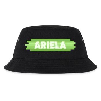 Ariela als Geschenkidee - Kinder Bucket Hat - Schwarz - Vorne