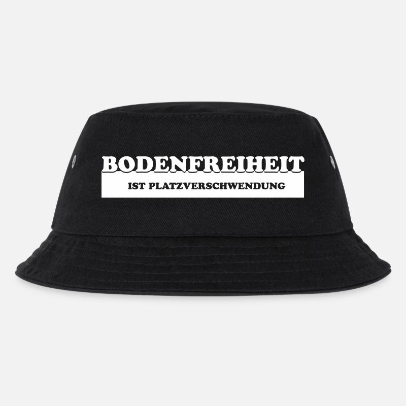 Bodenfreiheit - Kinder Bucket Hat - Schwarz