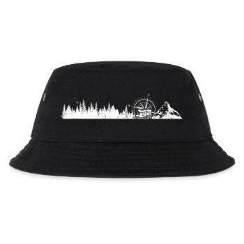Berge und Wälder erkunden - Kinder Bucket Hat - Schwarz - Vorne