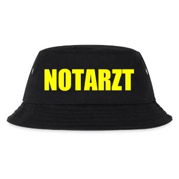 Notarzt - Kinder Bucket Hat - Schwarz - Vorne