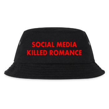social media killed romance - Kids’ Bucket Hat - black - Front